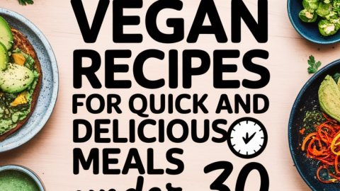 Discover easy vegan recipes ready in under 30 minutes! Perfect for quick, delicious meals, these plant-based dishes are ideal for busy weeknights or healthy eating.
