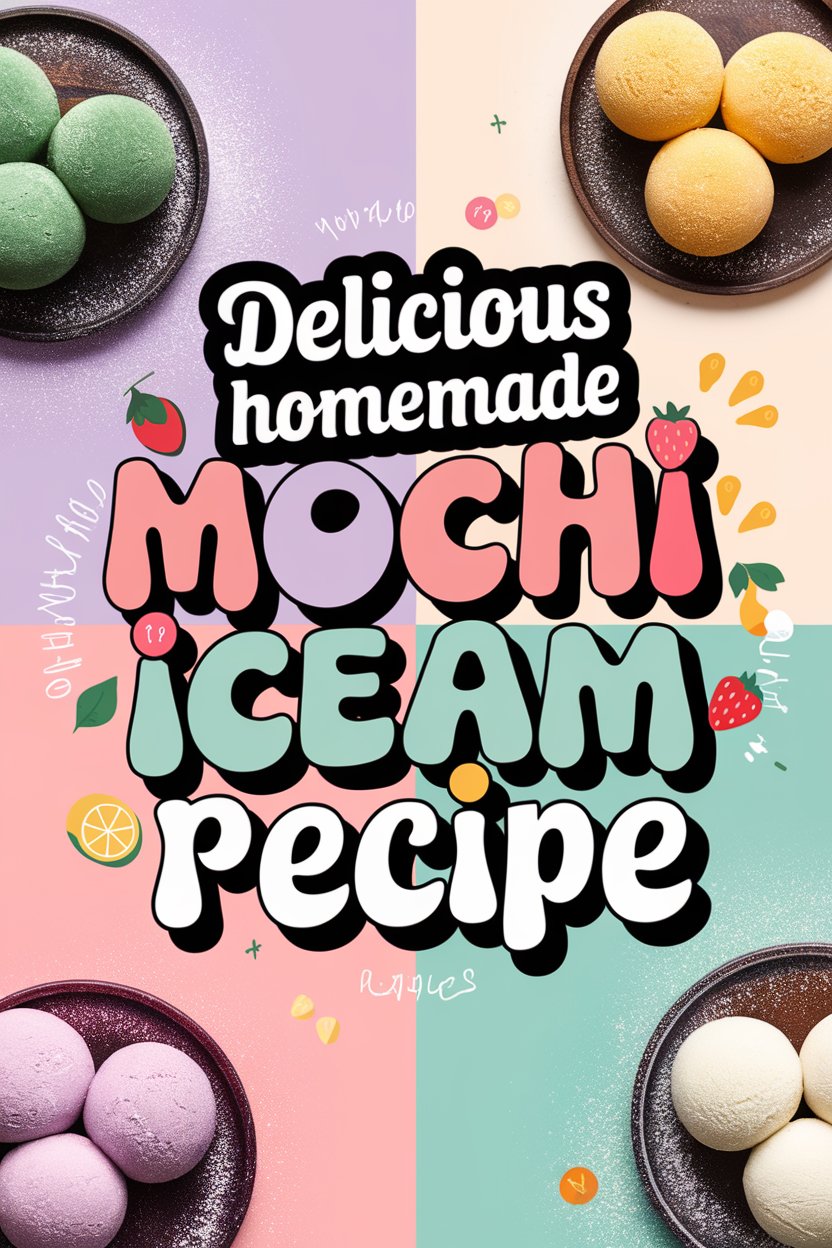 Learn how to make homemade mochi ice cream! This recipe combines chewy mochi and creamy ice cream for a fun, delicious dessert everyone will love.